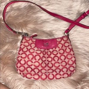 Pink coach crossbody